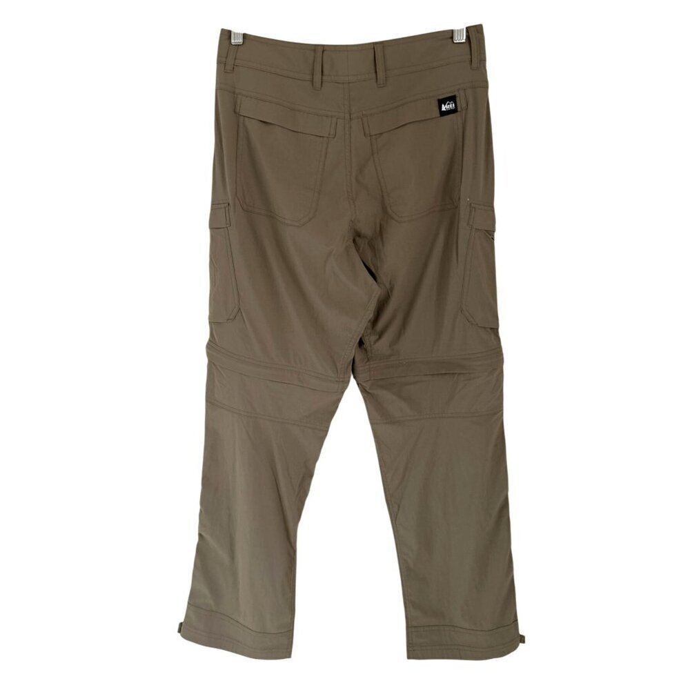 REI Co-op Sahara Convertible Pants Dark Beige Size 30/30 - Picture 8 of 12